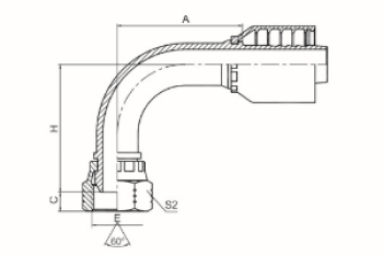 美制NPSM內螺紋60°外錐面 SAE J514